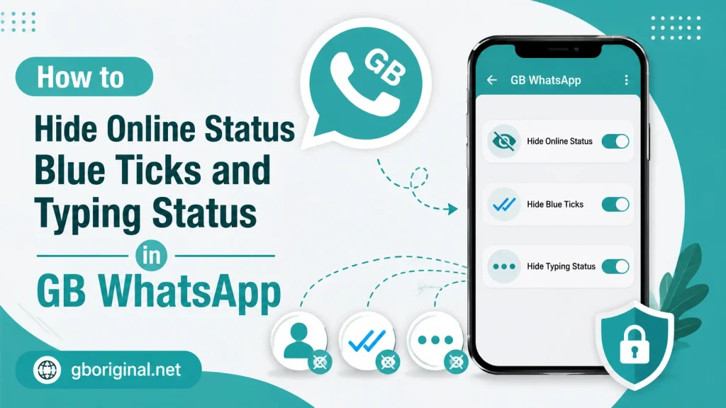 How to Hide Online Status Blue Ticks and Typing Status in GB WhatsApp